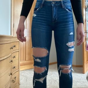 Distressed American Eagle jeans